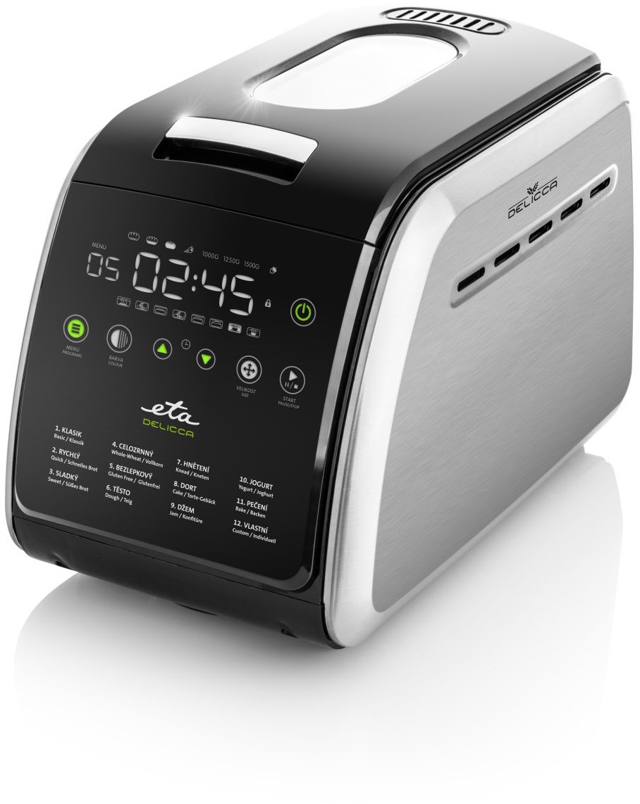 Image of Delicca 7149 Brotbackautomat schwarz/edelstahl