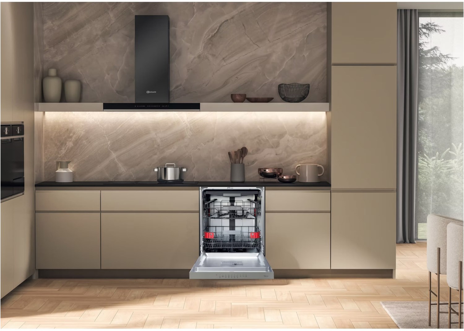 Image of BKSV1 UAN Teilintegrierter Einbau-Geschirrspüler 60 cm edelstahloptik