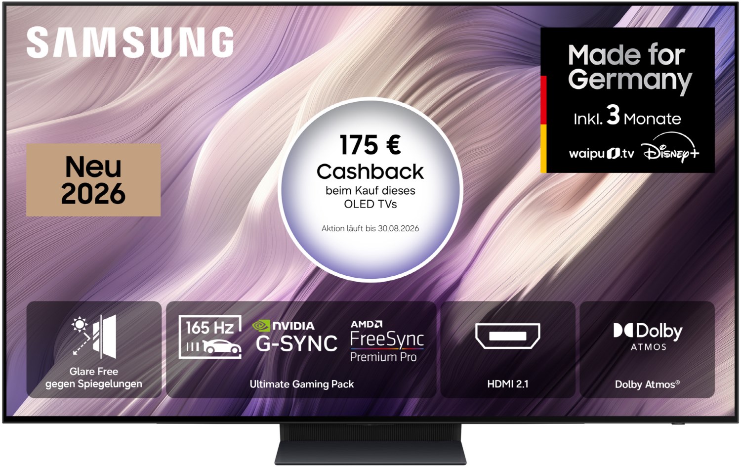GQ48S95HAE 120 cm (48") OLED Vision AI Smart TV graphitschwarz, 4K Ultra HD, 120 Hz, Sprachsteuerung