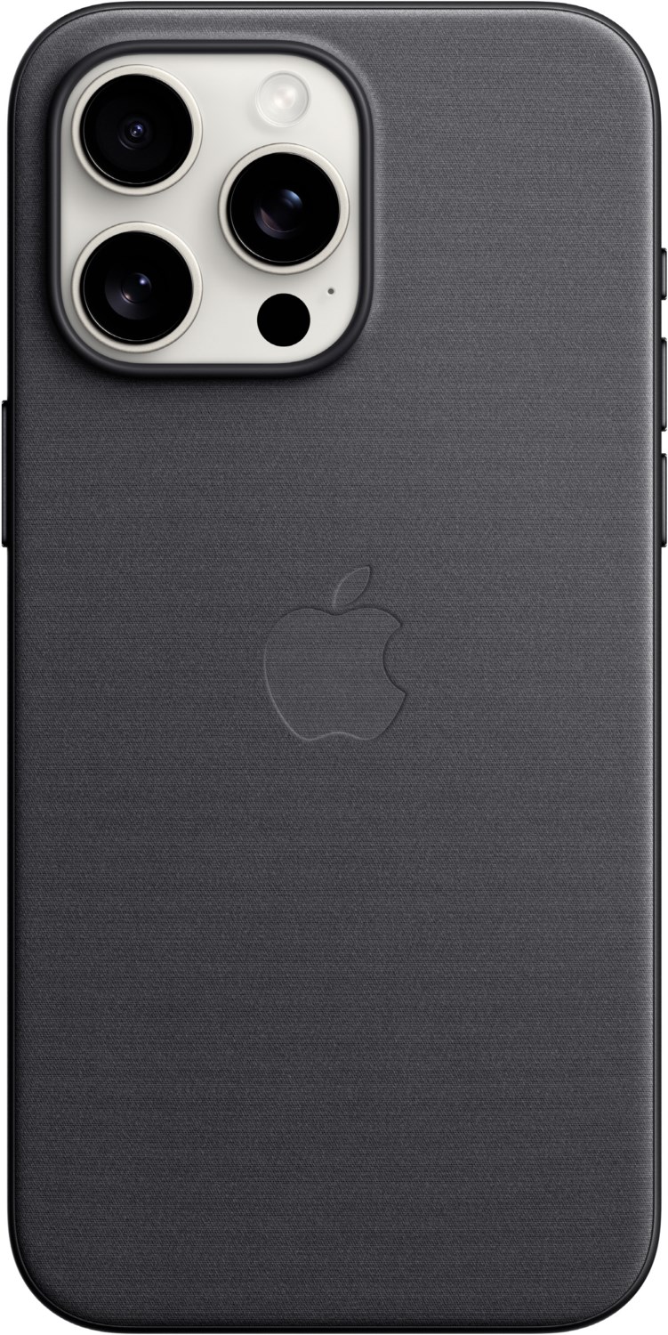 Feingewebe Case mit MagSafe für iPhone 15 Pro Max schwarz