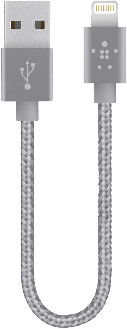 MIXit Premium Lightning > USB 1,2m Lade-/und Sync-Kabel metallic grau
