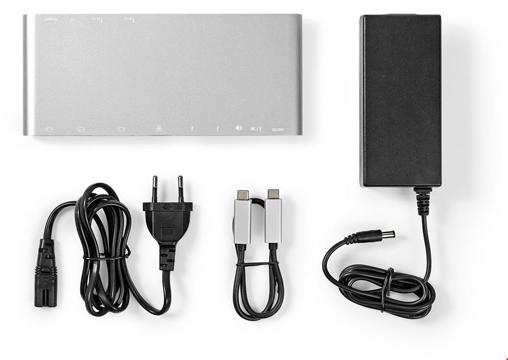 CCTB64991AL02 Multi-Dockingstation aluminium Typ-C-Stecker>4x USB-3.0-A-Buchse
