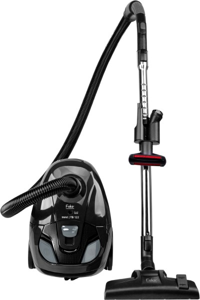 Trend TS 122 Bodenstaubsauger schwarz/grau, mit Beutel, 6 m Reichweite, Saugleistung stufenlos regelbar