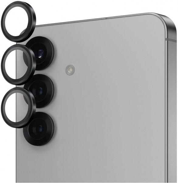 Hoops Kameraschutzglas für Galaxy S25 schwarz
