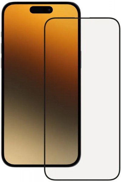 2.5D FullScreen Displayschutzglas für iPhone 15 Pro Max transparent