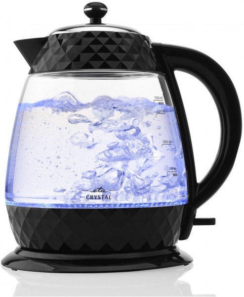 Crystal Wasserkocher glas/schwarz