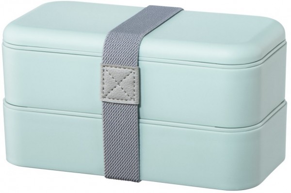 Bentobox 2 stapelbare Lunchboxen Pastellblau