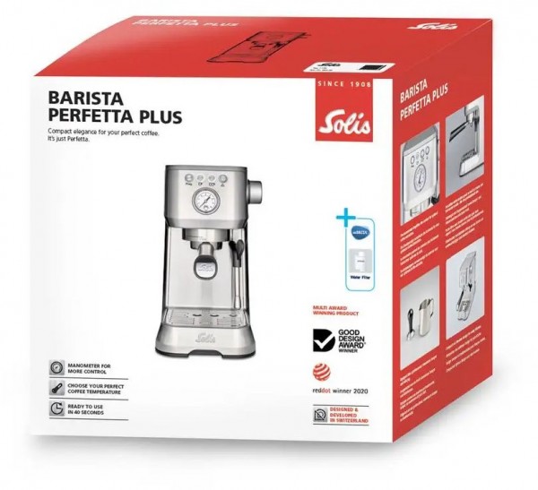 Solis Barista Perfetta Plus Type 1170 v2 Siebträgermaschine silber EURONICS