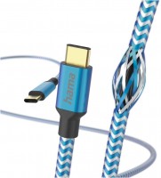 Ladekabel Reflective (1,5m) USB-C>USB-C blau