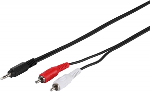 PS L 539 3,5Kl.-St.>2xCi.-St., 5m Cinch/Klinkenkabel