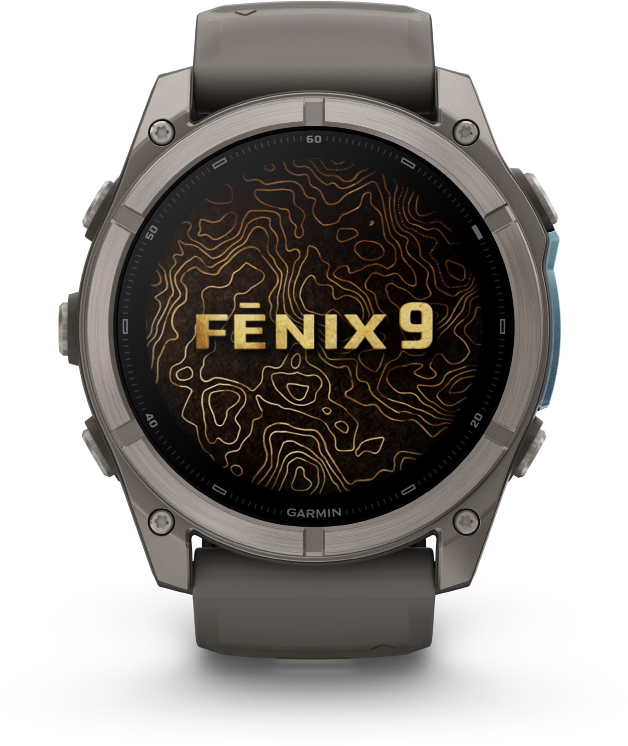 fenix 9 (51mm) Sportuhr kieselgrau/titan