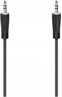 Stereo Audio-Kabel (1,5m) 3,5-mm-Stecker>3,5-mm-Stecker schwarz