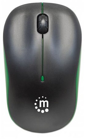 Success Kabellose Maus schwarz/grün