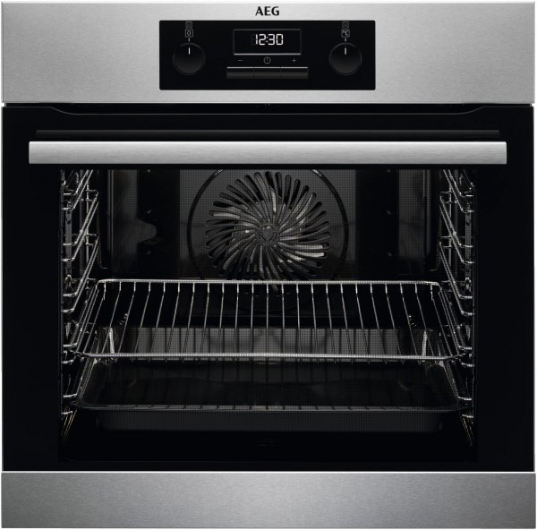 BEB331010M Einbaubackofen edelstahl/cleansteel, 71 l, Pizza-Stufe, 59,5 cm breit, A