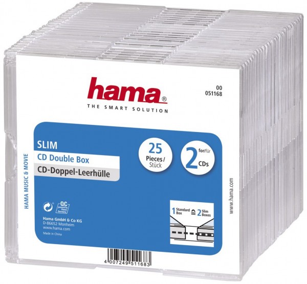 CD Slim Double Box 25er