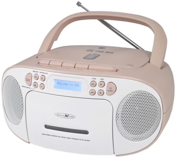 RCR2260DAB CD/Radio-System weiß/pink