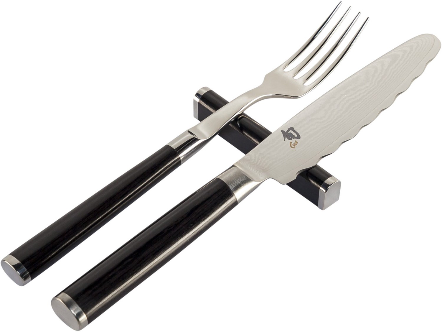 Shun Besteckset (3 tlg.) Gabel, Messer, Bänkchen