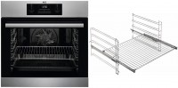 BGH33101BA Einbaubackofen bestehend aus BEB331010M + TR1LFV edelstahl/cleansteel, 71 l, Pizza-Stufe, 59,5 cm breit, A