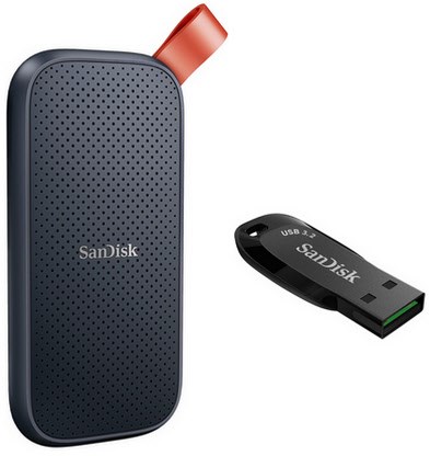 Portable SSD (1TB) Extern schwarz inkl. Ultra Shift USB 3.2 Gen 1 (32GB)