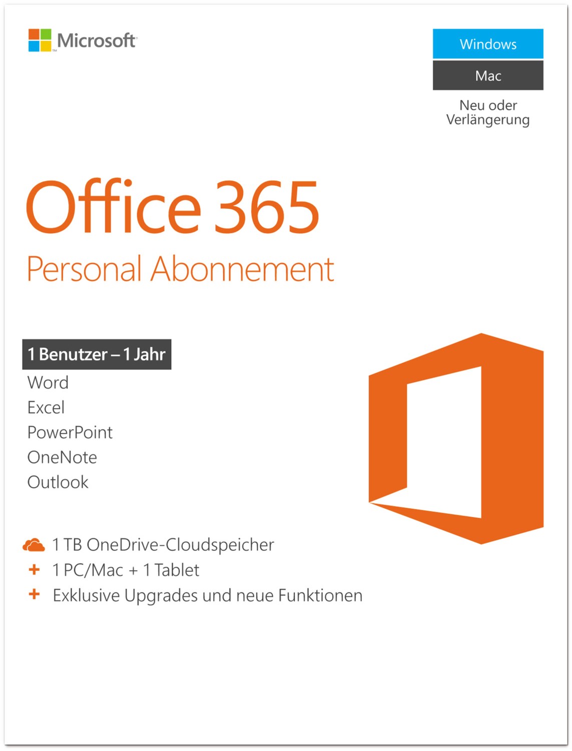 Office 365 Personal FPP Software Retail-Version