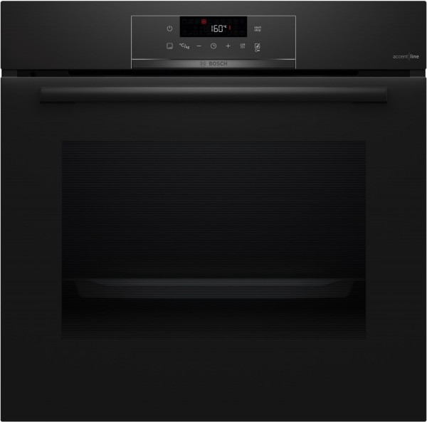 HQA4720B3 Einbaubackofen schwarz, 71 l, Pizza-Stufe, schnelles Vorheizen, pyrolytische Selbstreinigung, 59,4 cm breit, A+