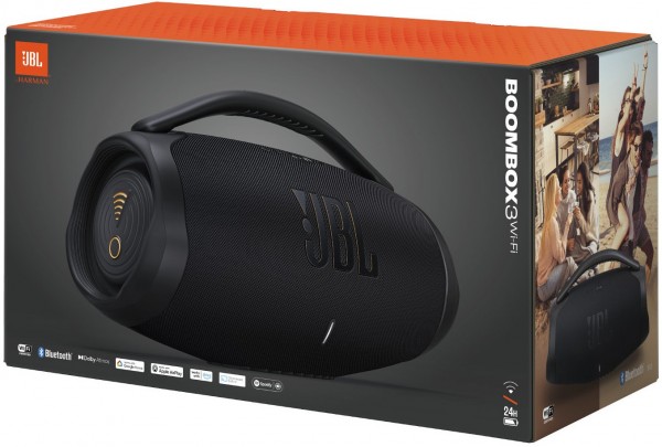 JBL Boombox 3 WiFi Bluetooth-Lautsprecher schwarz | EURONICS