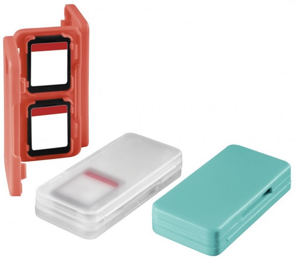 Game-Case für 12 Spiele rot für Nintendo Switch