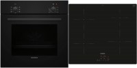 EQPOWER03I Herdset bestehend aus HB010FBA1 + EU611BEB6E schwarz + rahmenlos