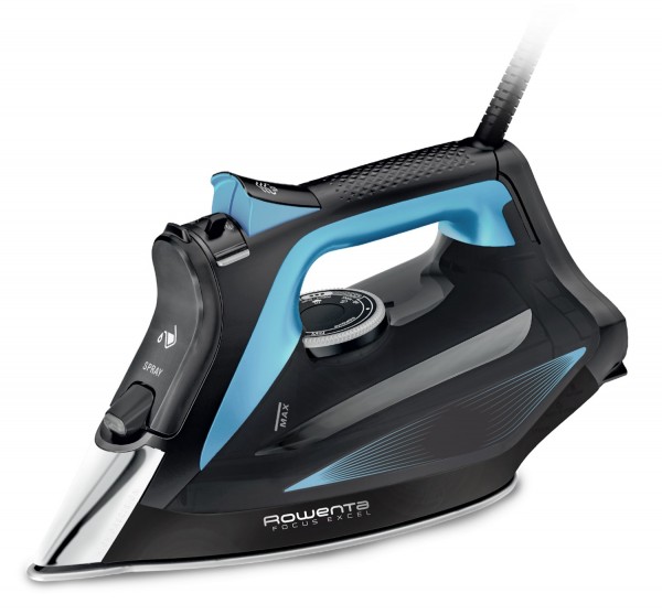DW5310 Focus Excel Dampfbügeleisen schwarz/blau, 2700 W, 180 g/min Dampfstoß, 45 g/min Dampfproduktion, 300 ml Wassertank, Vertikaldampf
