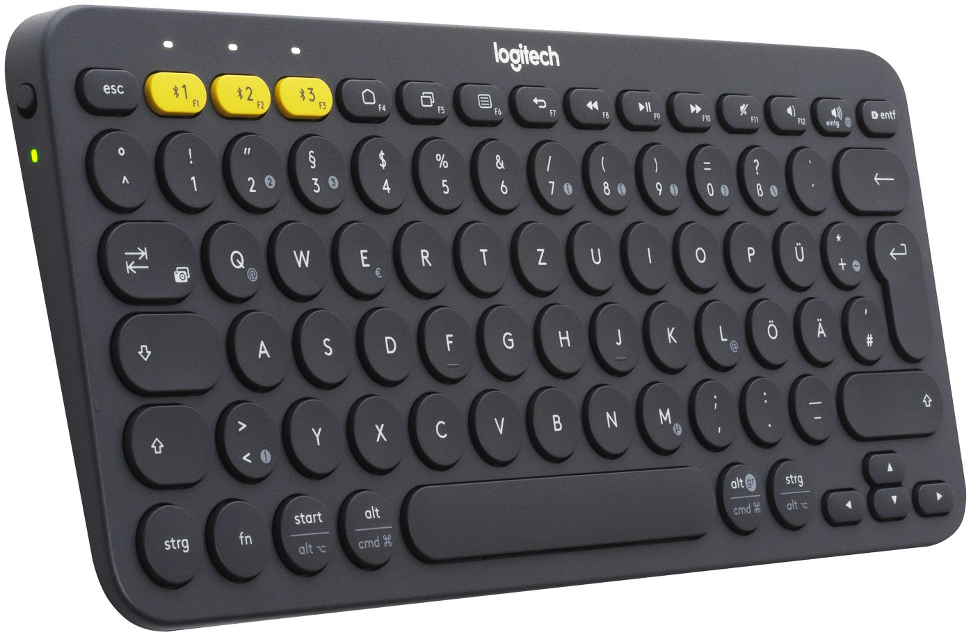 K380 (DE) Bluetooth Tastatur dunkelgrau