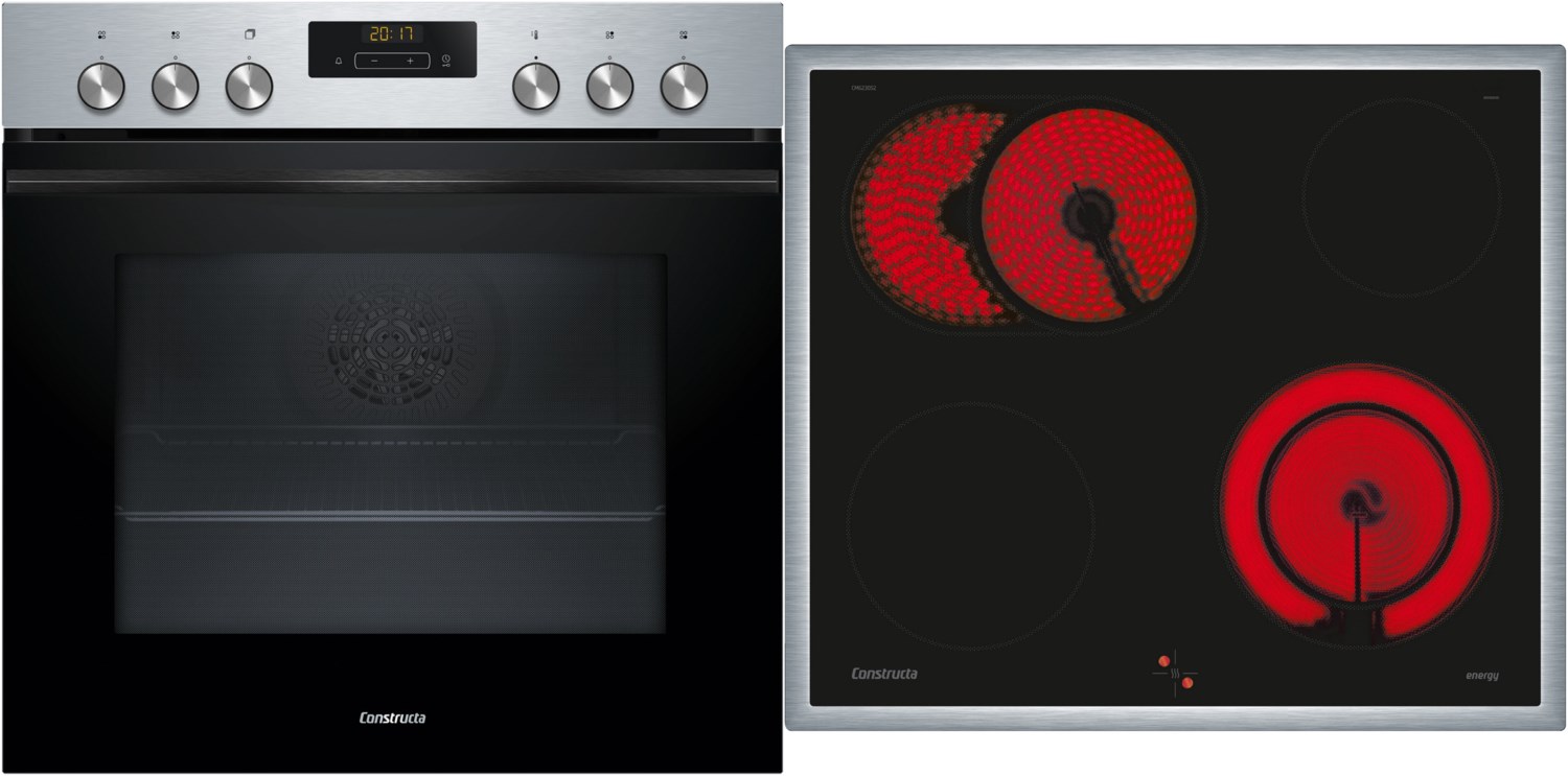 Image of CX51EK03T Herdset bestehend aus CH3M61153 + CM623052 edelstahl + edelstahl