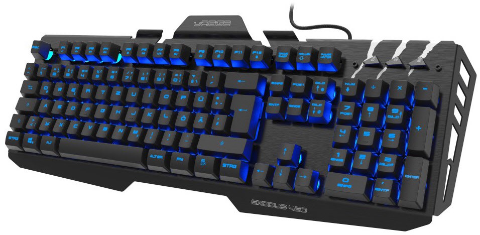 Exodus 420 Metal Gaming Tastatur schwarz