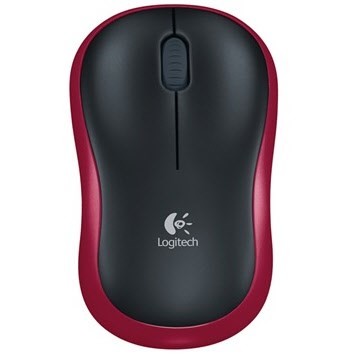 M185 Kabellose Maus schwarz/rot