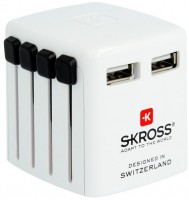 Reisestecker World USB Charger weiss