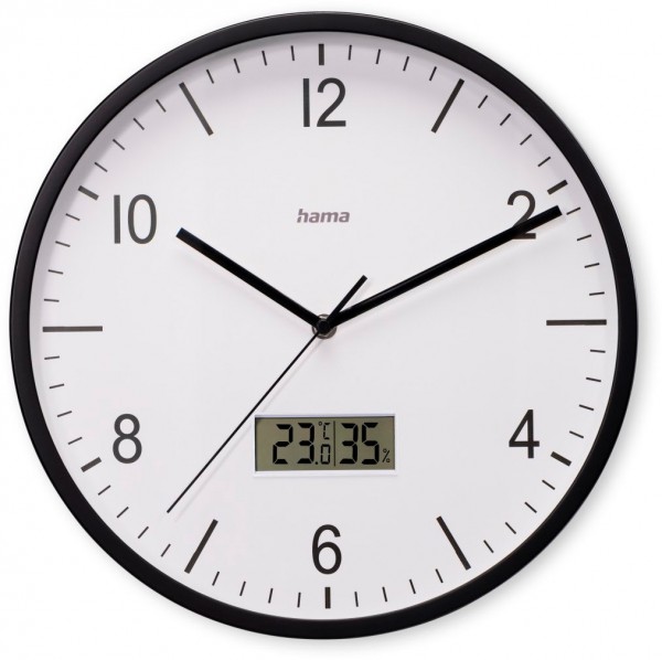 Lanzarote Funkwanduhr mit Thermo-/Hygrometer