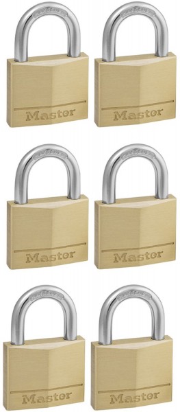 Master Lock Vorhängeschloss 22mm 6St. | EURONICS 