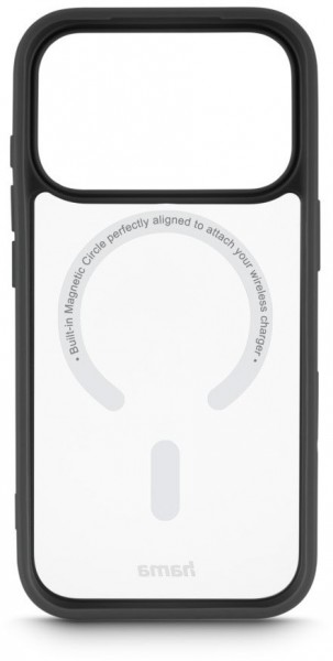 Handyhülle Frame Protect für iPhone 17 Pro/18 Pro schwarz/transparent