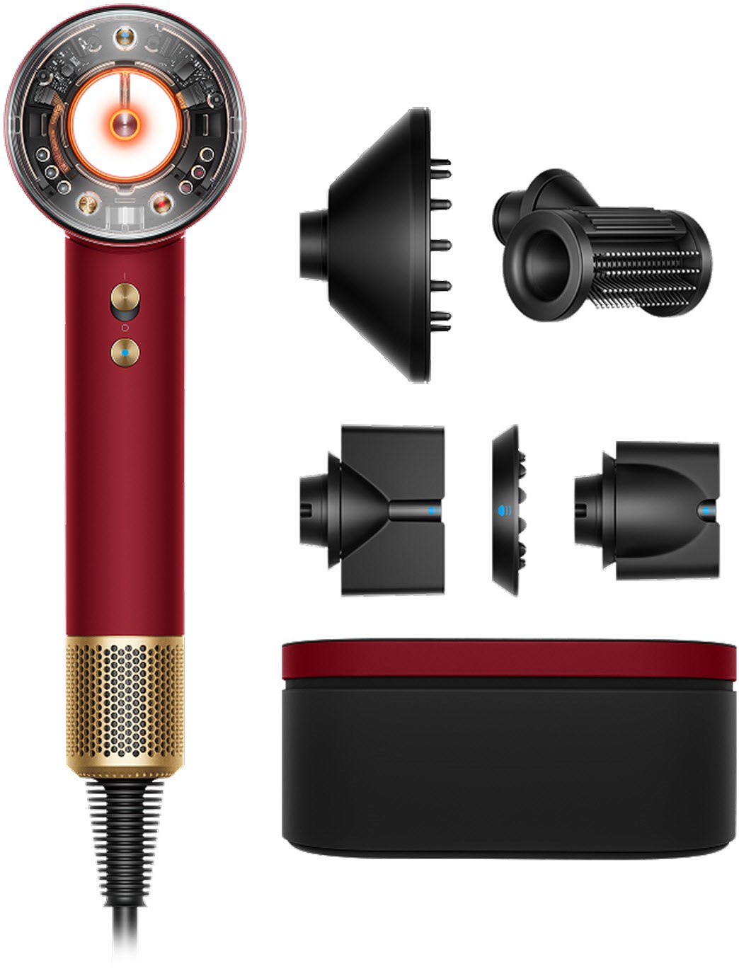 Dyson Supersonic Nural Straight+Wavy Red Velvet
