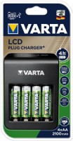 LCD Plug Charger+ Akku-Ladegerät
