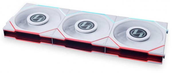 TL LCD 3er Pack Lüfter inkl. Controller weiß