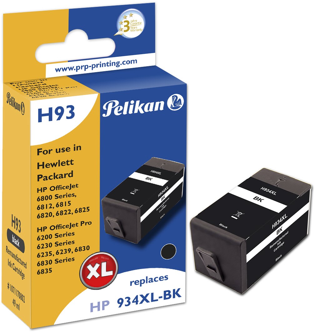 H93 Tintenpatrone ersetzt HP C2P23AE schwarz