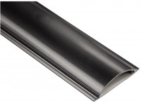 PVC-Kabelkanal halbrund 100/9/2,1cm schwarz