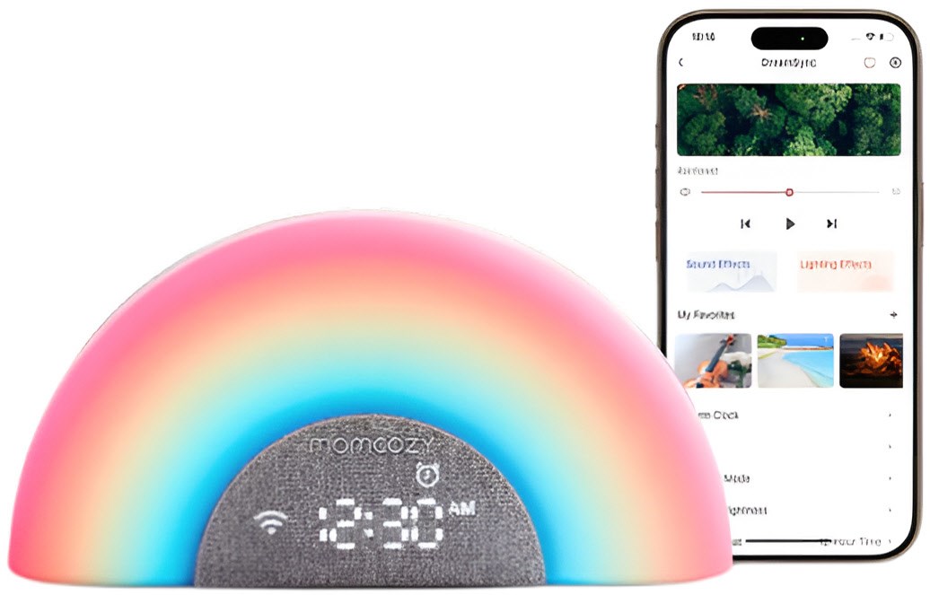 Image of Momcozy Rainbow Sound White Noise Machine mit App-Fernbedienung