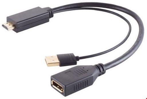 HDMI/DisplayPort Kabeladapter HDMI-Stecker (Typ-A) > DP-Kupplung