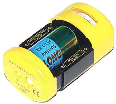 C 101 Batterie-Tester gelb