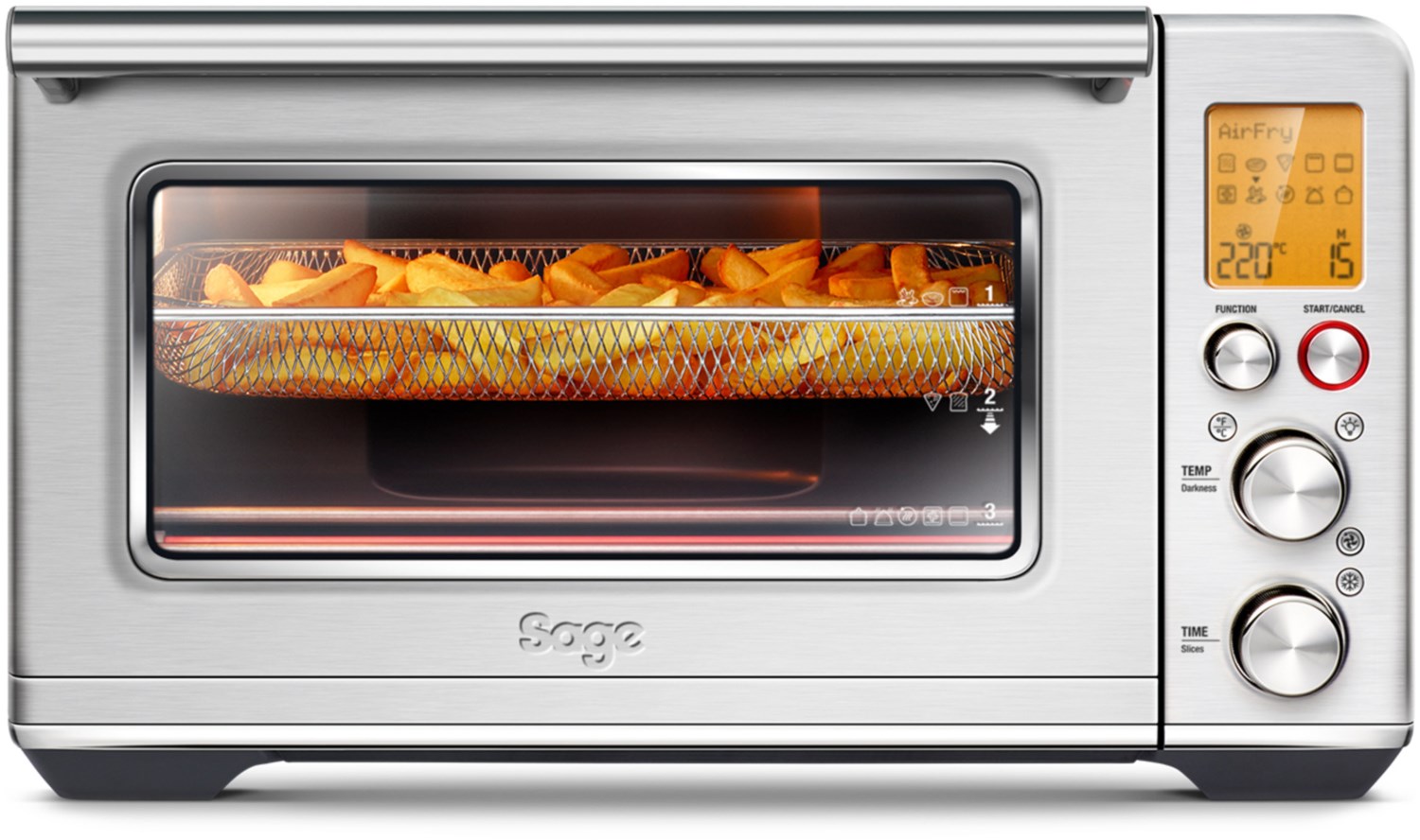 The Smart Oven Air Fryer Mini-Backofen edelstahl