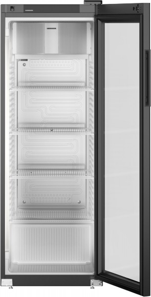 MRFvg 3511-20 Flaschenkühlschrank stahl/schwarz
