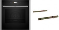 BMK5470CR Einbaubackofen bestehend aus B54CR71N0 + Z1608CX0 Clip-Vollauszug edelstahl/schwarz, WLAN