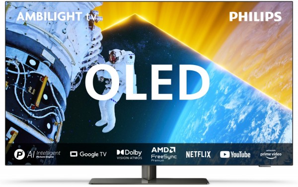 48OLED849/12 121 cm (48") OLED Ambilight TV, 4K Ultra HD, Smart-TV, 120 Hz, DVB-T2/DVB-C/DVB-S2, Sprachsteuerung