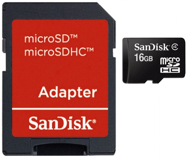 microSDHC (16GB) + Adapter Photo